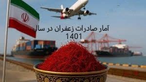 آمار صادرات زعفران در سال 1401